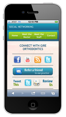 Sesame Mobile Site for Dr. Gire